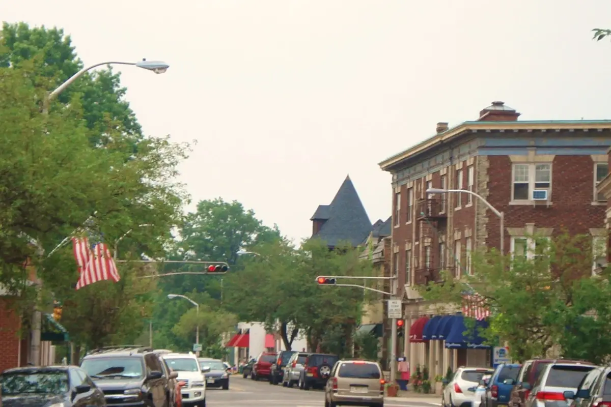 A streetscape in Upper Montclair, New Jersey