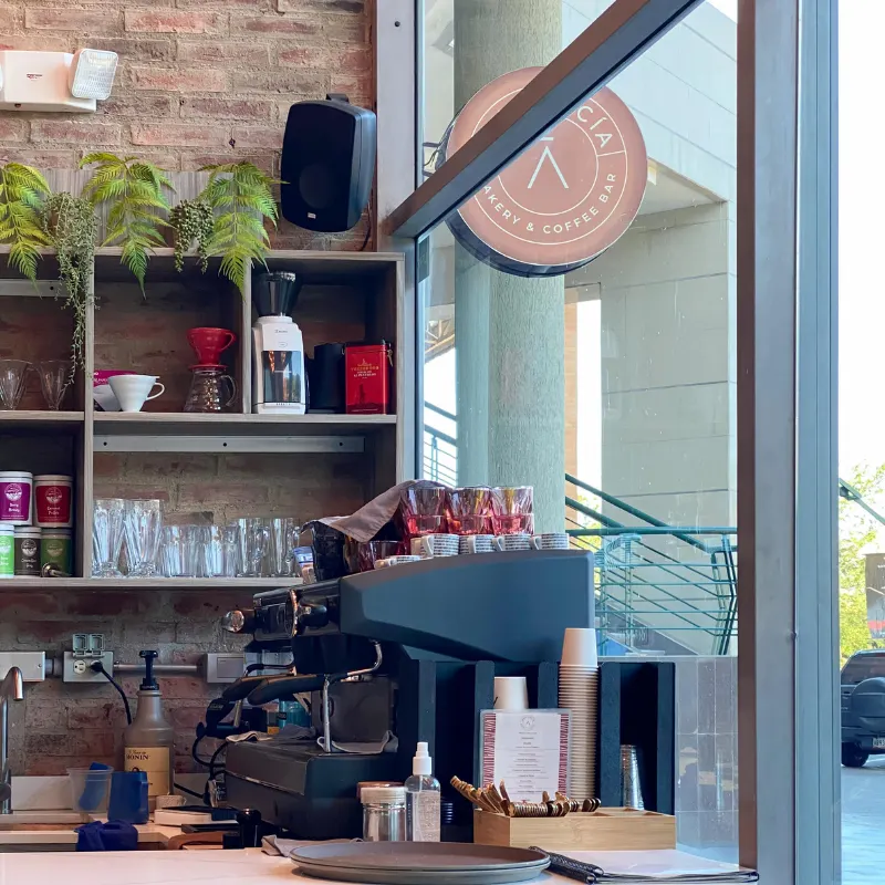A welcoming local coffee shop